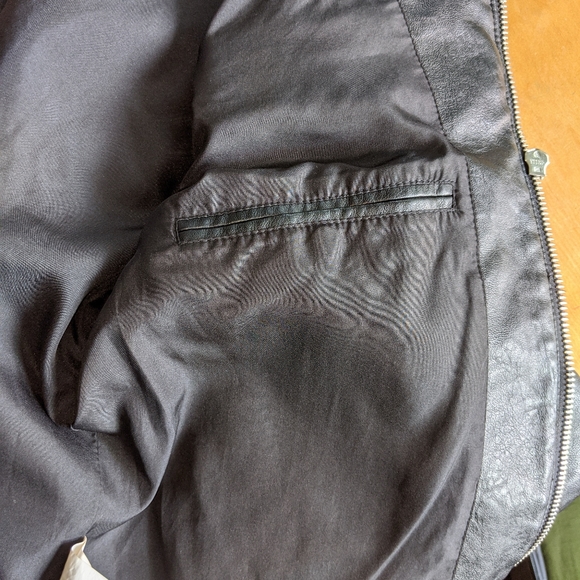 Zara Large leather jacket - Picture 8 of 9